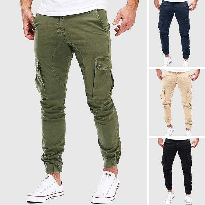 Kai | Herren Atmungsaktive Utility-Hose aus Baumwollmischung mit Mehrfach-Taschen-Design