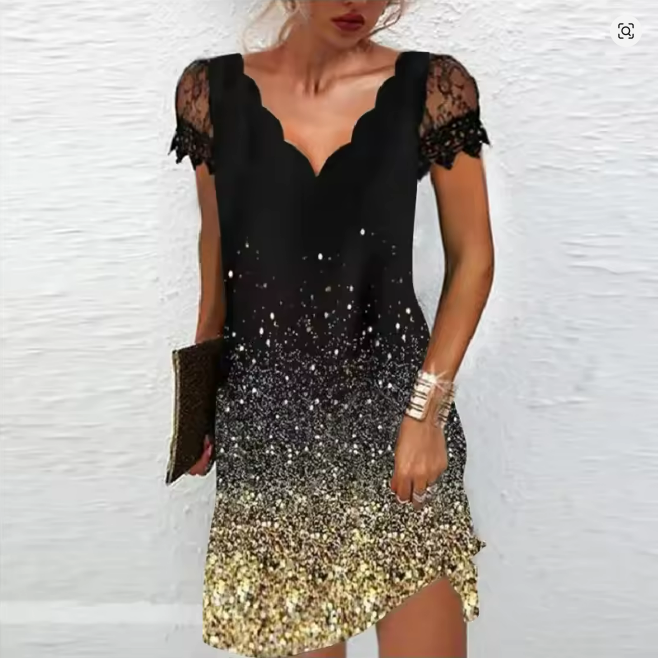 GlitterEve Kleid | Glitzerkleid
