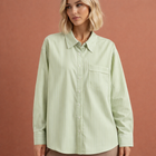 Gestreifte oversized Bluse für Damen mit klassischem Kragen und lockerer Passform | Nienke