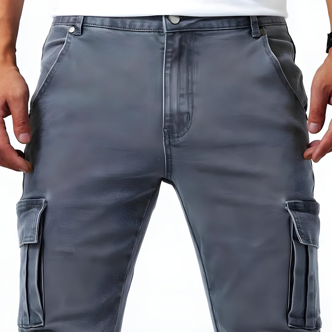Bequeme Stretch Cargohose Herren