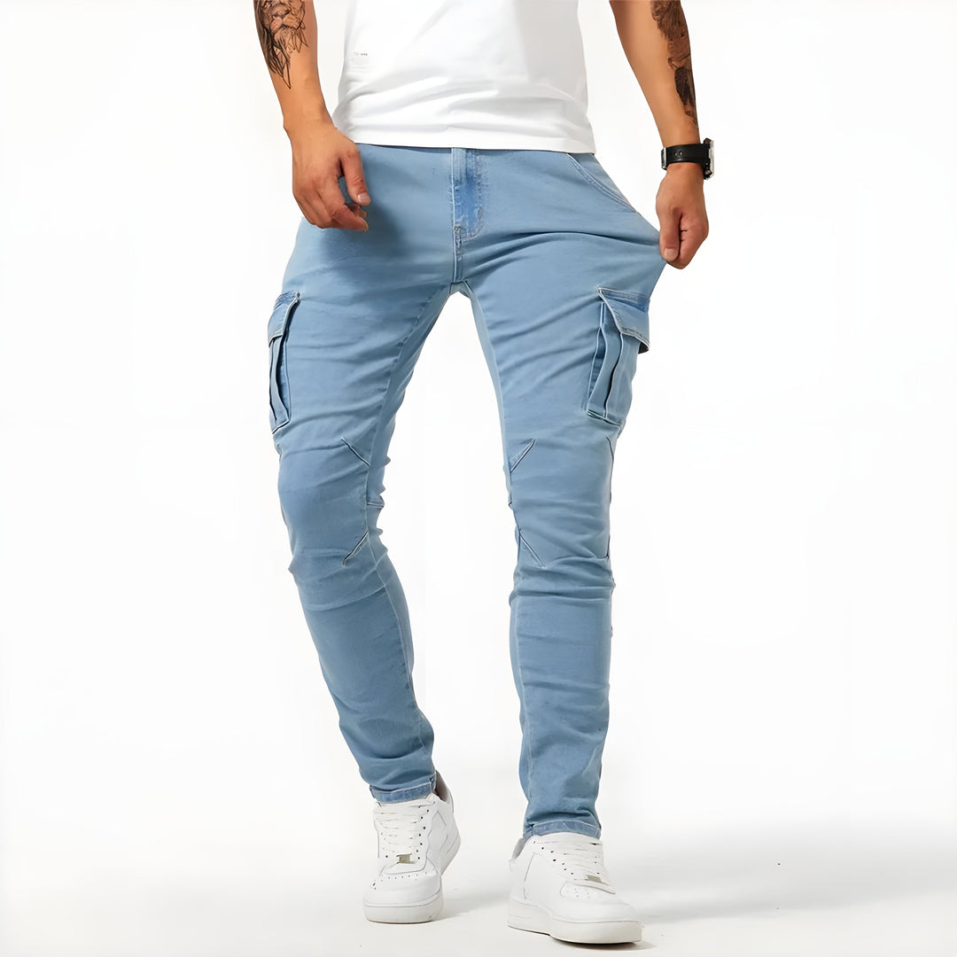 Bequeme Stretch Cargohose Herren