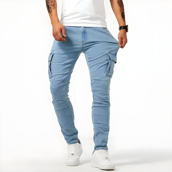 Bequeme Stretch Cargohose Herren