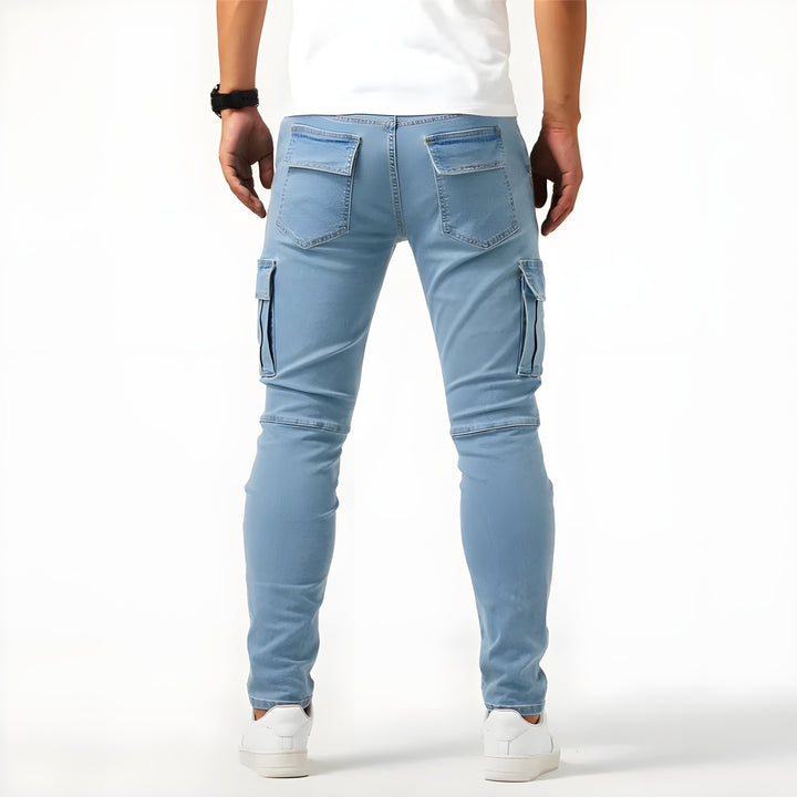 Bequeme Stretch Cargohose Herren