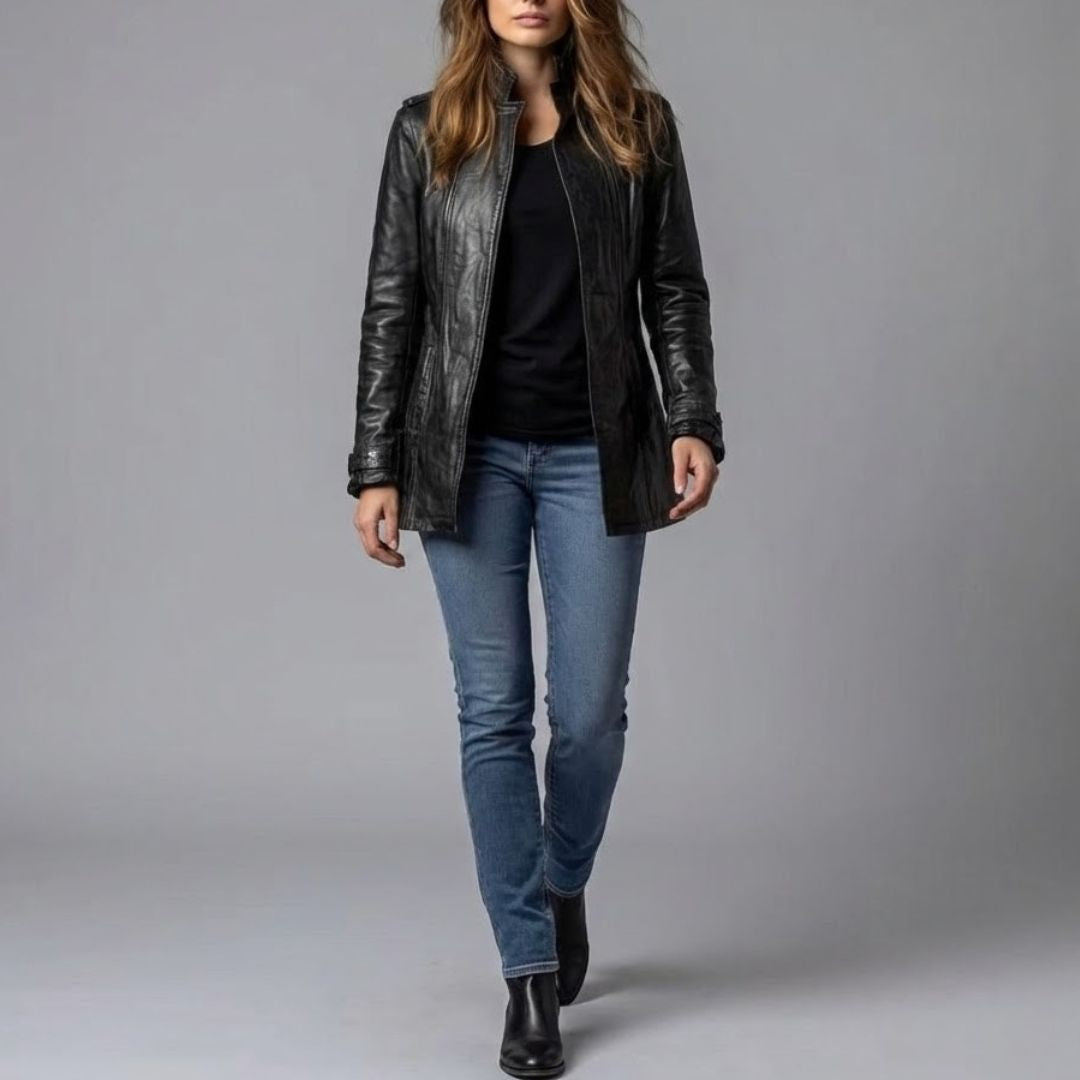 ADELINA - Lässige Knopf-Jacke