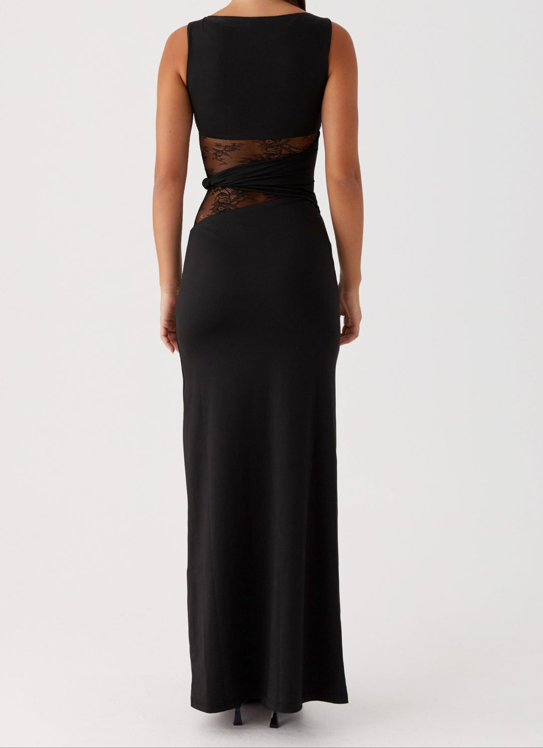DELFINA - Maxi Kleid Schwarz