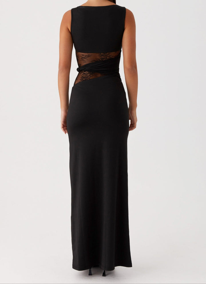 DELFINA - Maxi Kleid Schwarz
