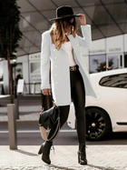 Lang geschnittene taillierte Jacke mit Innenfutter für Damen