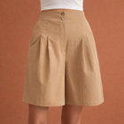 Hoch taillierte, weite Shorts für Damen mit eleganter Passform | Zafina