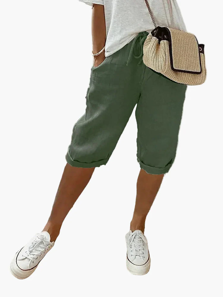 Kurze Damenhose mit Kordel – Stilvolle Bermudashorts für den Sommer, den Alltag und den Urlaub