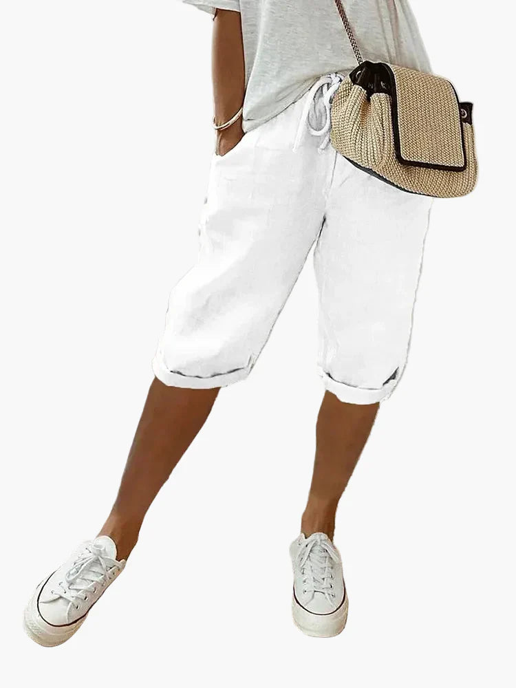 Kurze Damenhose mit Kordel – Stilvolle Bermudashorts für den Sommer, den Alltag und den Urlaub