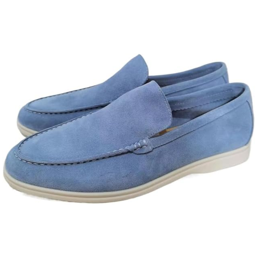 Lässige Slipper Herren Regular Fit Obermaterial aus Leder Schlupfschuh