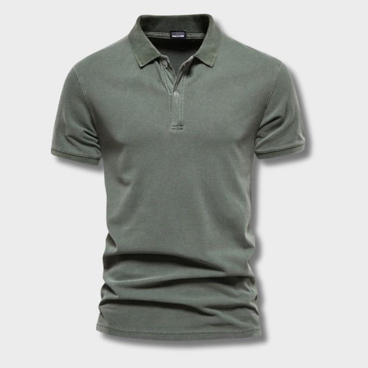 Stilvolles Herren-Poloshirt kurzarm mit Knopfleiste