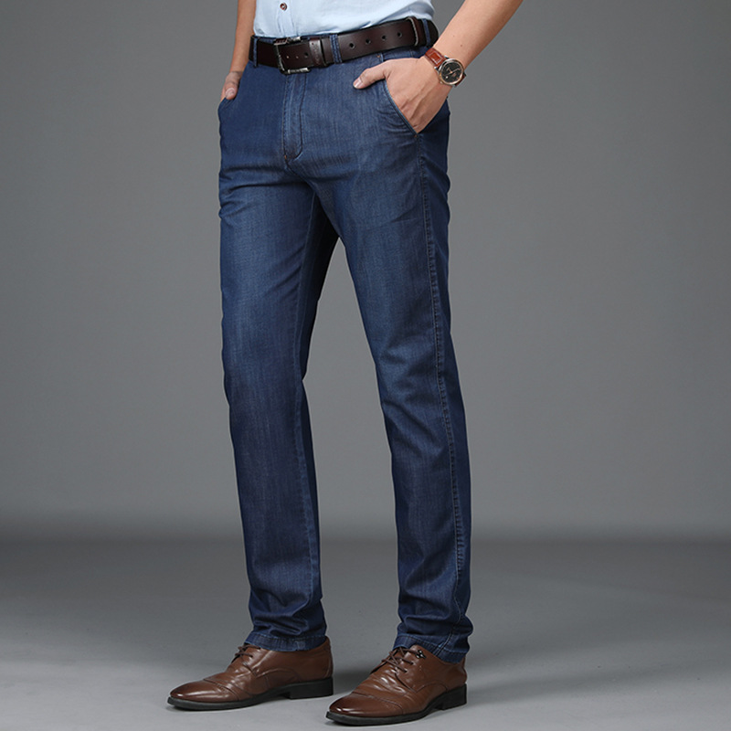 Stretch-Denim-Jeans mit klassischem Schnitt für Herren