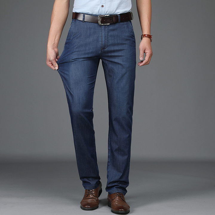 Stretch-Denim-Jeans mit klassischem Schnitt für Herren