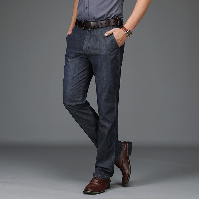 Stretch-Denim-Jeans mit klassischem Schnitt für Herren