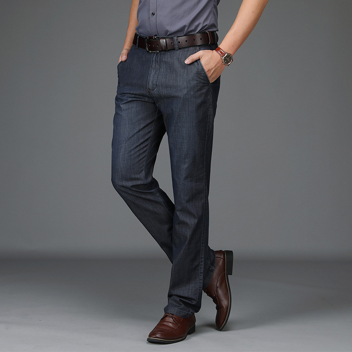 Stretch-Denim-Jeans mit klassischem Schnitt für Herren