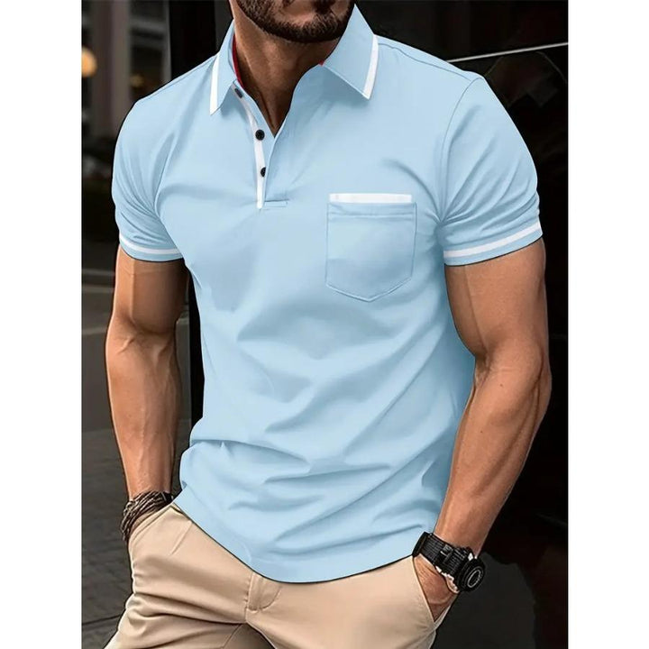 Ethan | Slim-Fit Poloshirt mit Kontrast