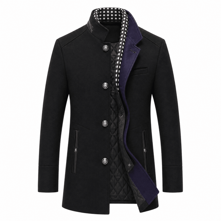 Herren-Peacoat | Taillierte Passform &amp; Warm