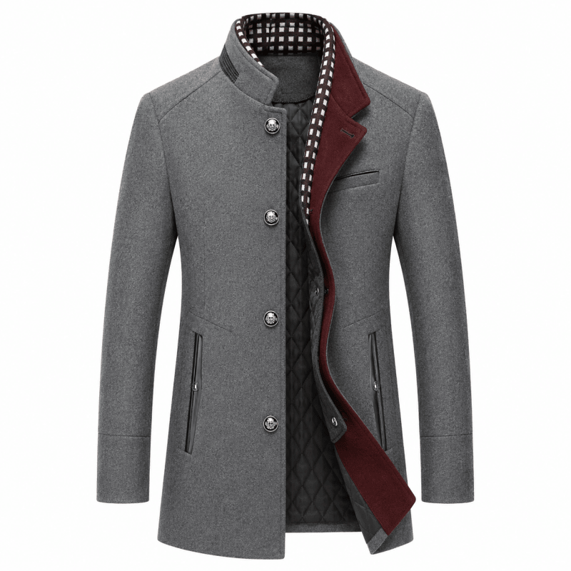 Herren-Peacoat | Taillierte Passform &amp; Warm