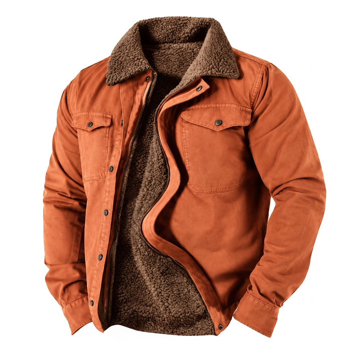 Herren Winter Shacket | Lammfell-Kragen &amp; Futter