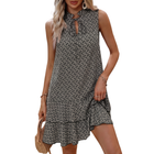 NAOMI – Bohemian Bedrucktes Träger Midikleid