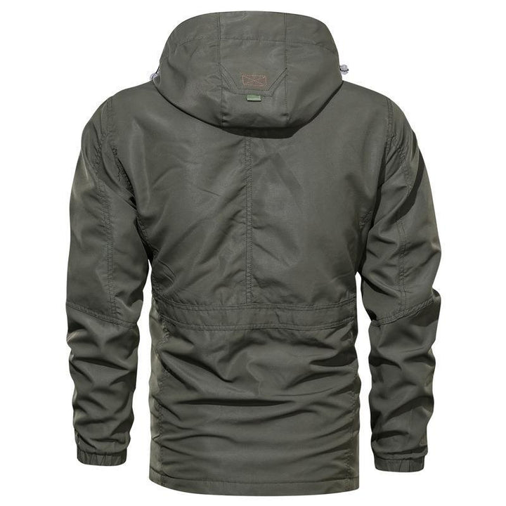 Herren-Veldparka mit Kapuze, Taschen und Kordelzug