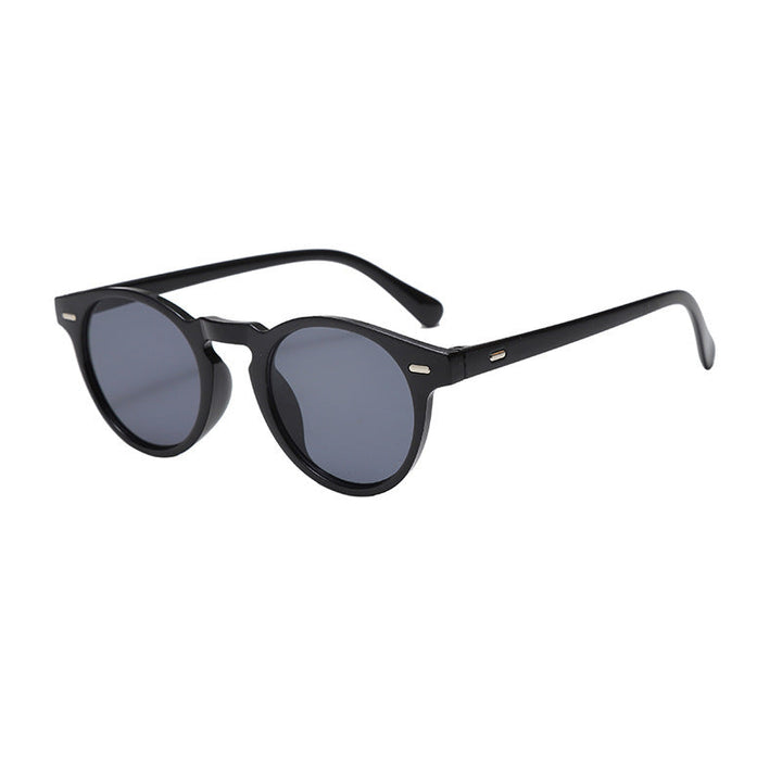 Runde Sonnenbrille mit halbtransparenter Fassung für Herren | Ideal für den täglichen Gebrauch im Freien