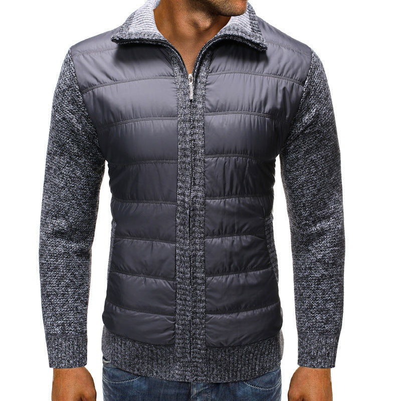 Gepolsterte Jacke für Herren mit langen Ärmeln