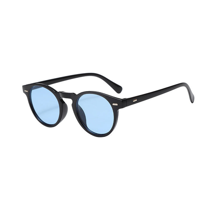 Runde Sonnenbrille mit halbtransparenter Fassung für Herren | Ideal für den täglichen Gebrauch im Freien