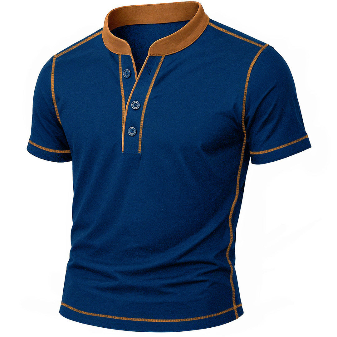 OLIVIER | HENLEY-SHIRT MIT EMBER-DETAIL
