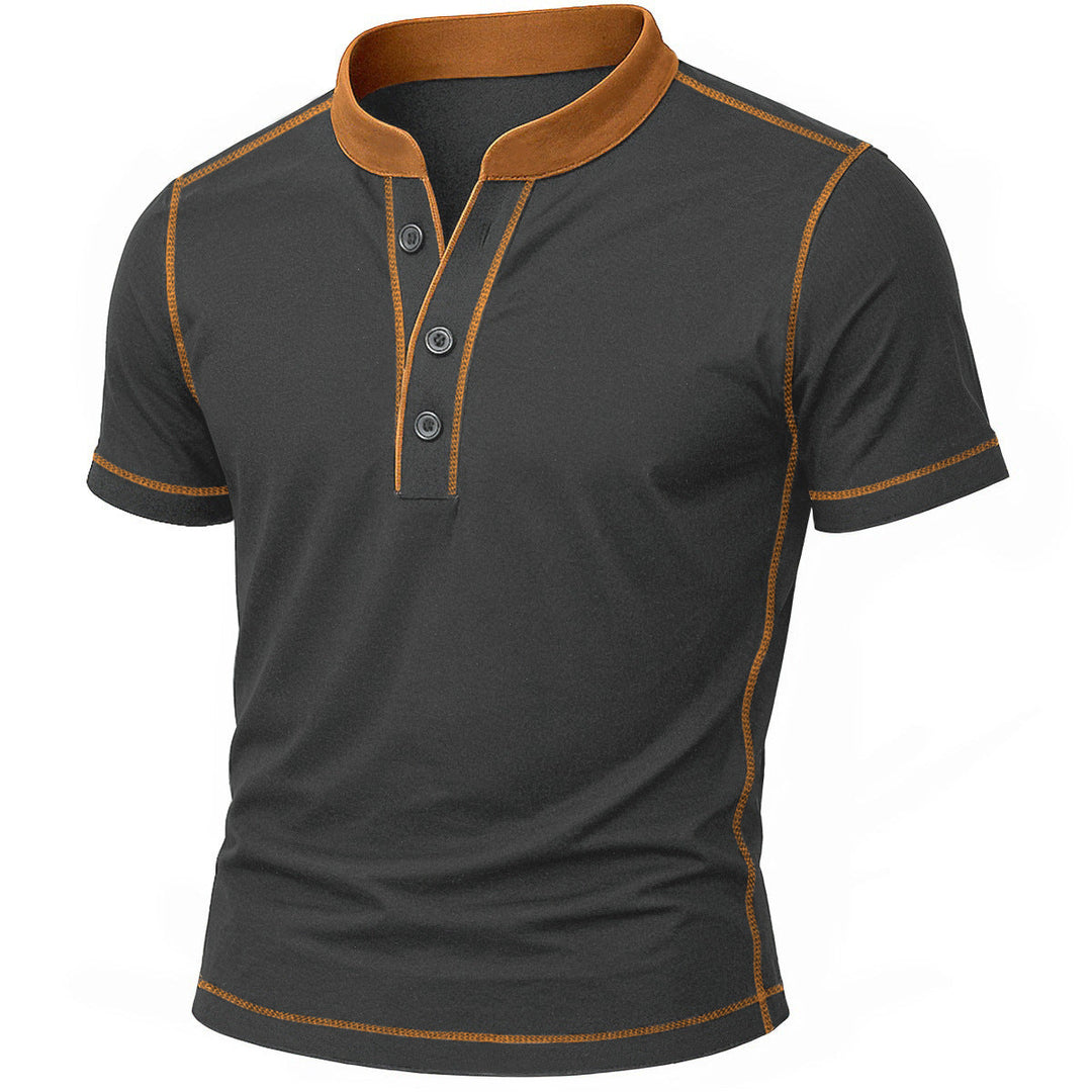 OLIVIER | HENLEY-SHIRT MIT EMBER-DETAIL