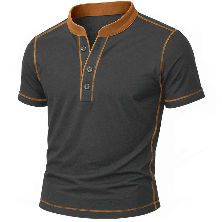 OLIVIER | HENLEY-SHIRT MIT EMBER-DETAIL