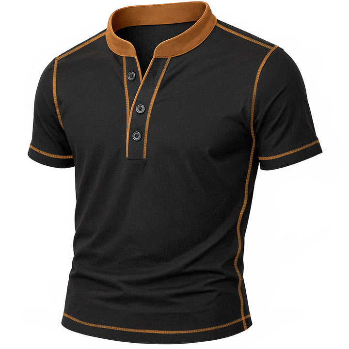 OLIVIER | HENLEY-SHIRT MIT EMBER-DETAIL