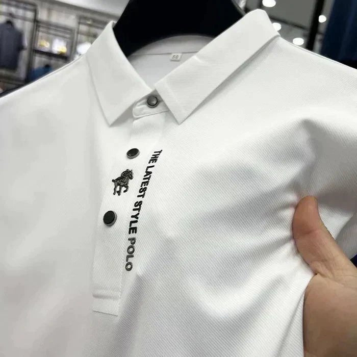 Lucas | Herren Stretch Baumwoll Polo-Shirt