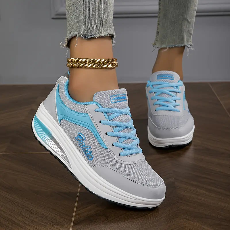 Almina - Damen Sneaker mit Schnürung und Gepolsterter Sohle