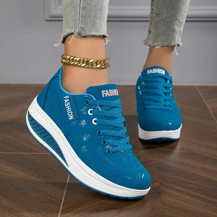 Almina - Damen Sneaker mit Schnürung und Gepolsterter Sohle
