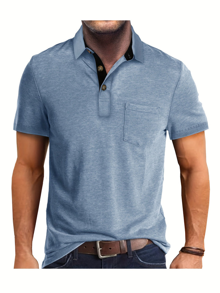 Polo Herren - Regular Fit mit kurzen Ärmeln und Kontrastkragen | Geschäftlich