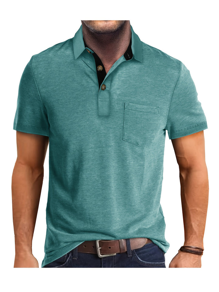 Polo Herren - Regular Fit mit kurzen Ärmeln und Kontrastkragen | Geschäftlich