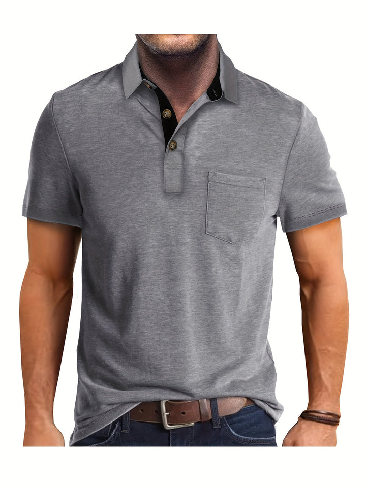 Polo Herren - Regular Fit mit kurzen Ärmeln und Kontrastkragen | Geschäftlich