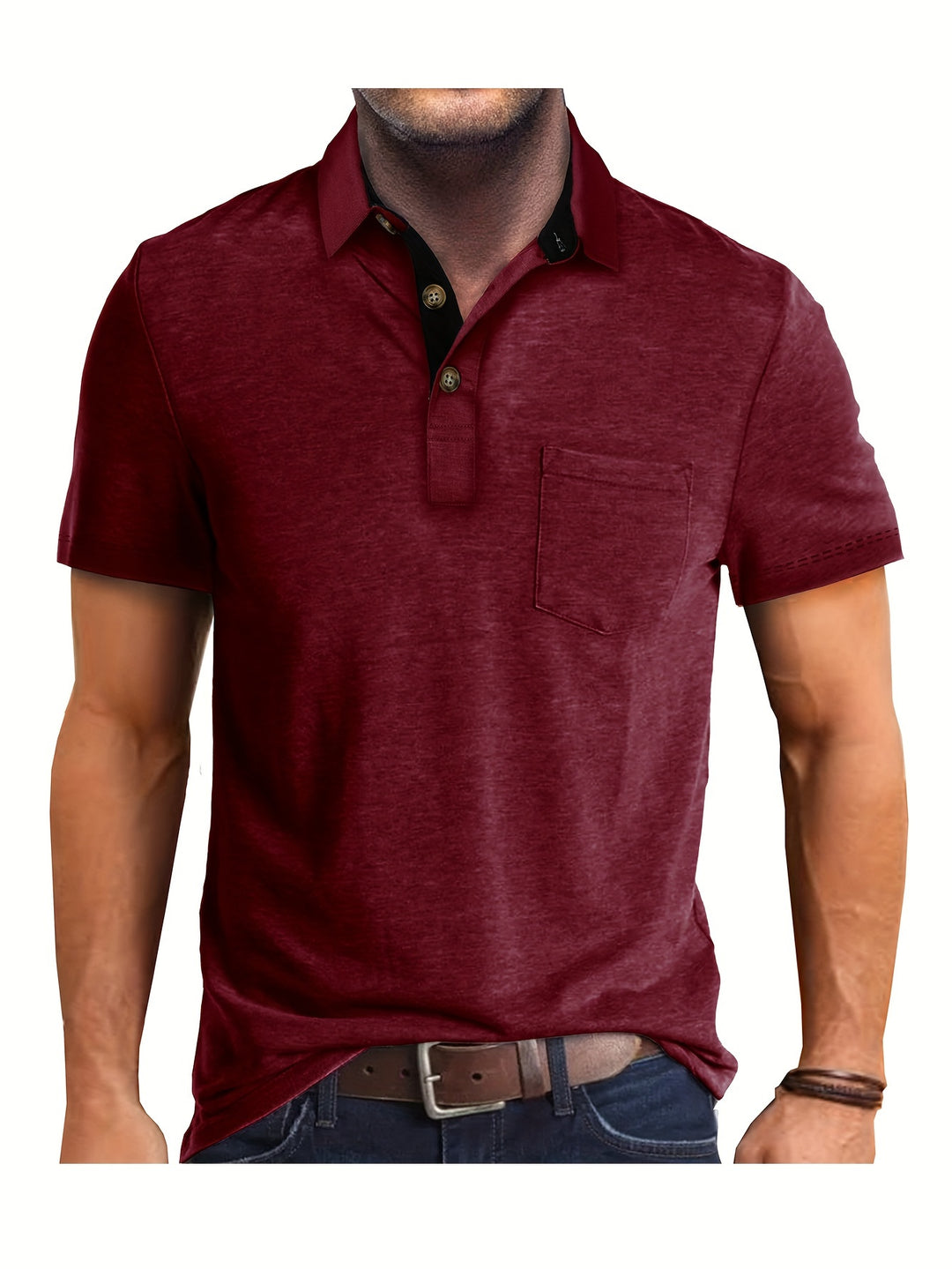 Polo Herren - Regular Fit mit kurzen Ärmeln und Kontrastkragen | Geschäftlich
