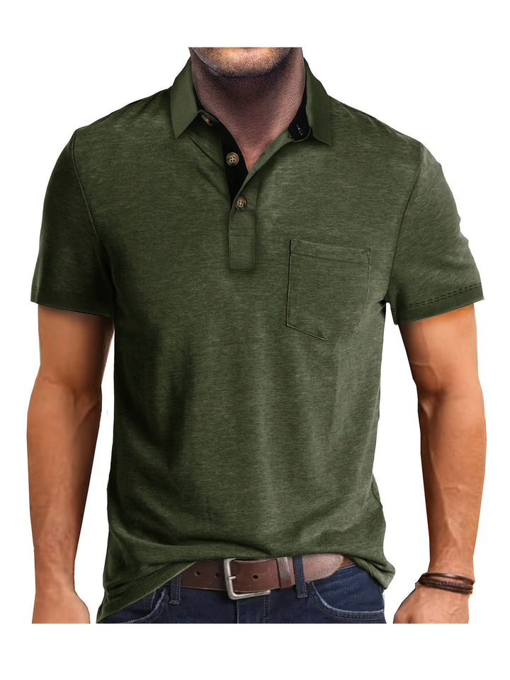 Polo Herren - Regular Fit mit kurzen Ärmeln und Kontrastkragen | Geschäftlich