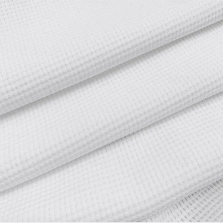 Herren T-Shirt - Rekken Fit Polo mit langen Ärmeln und Waffeltextur | Elegant