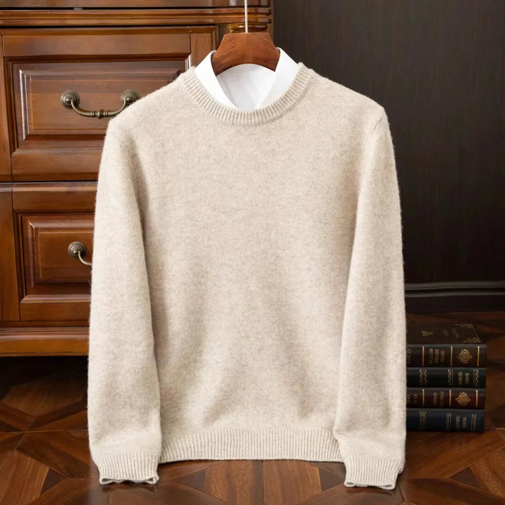 Elliot | Herren Merinowollpullover mit gerippten Bündchen und Saumdetail
