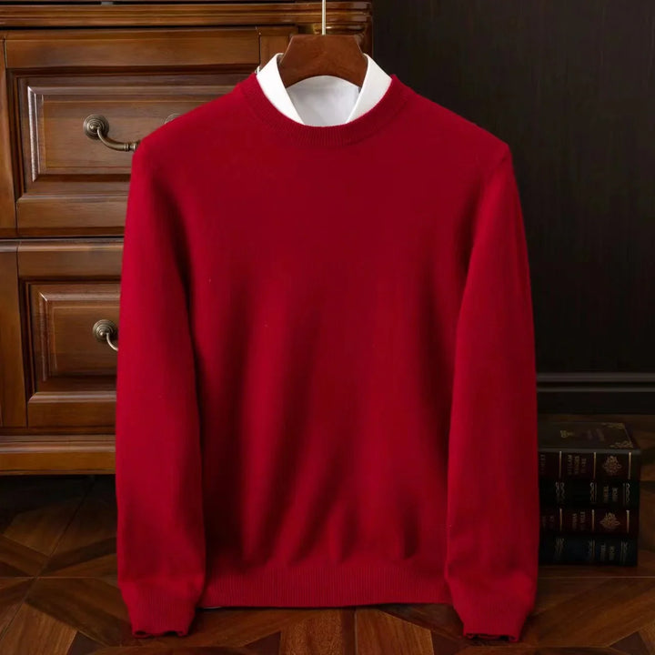 Elliot | Herren Merinowollpullover mit gerippten Bündchen und Saumdetail