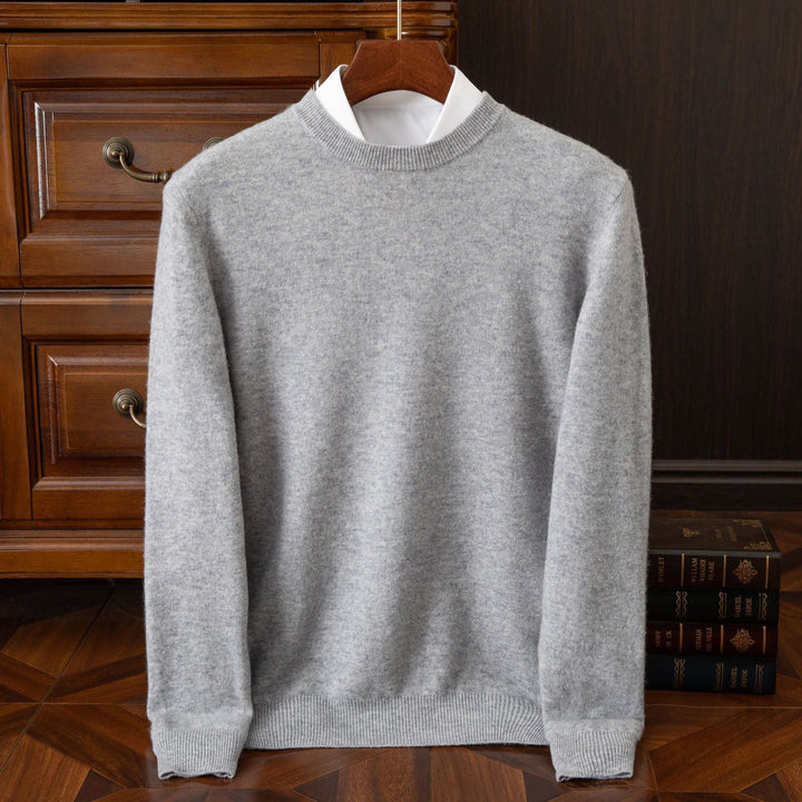 Elliot | Herren Merinowollpullover mit gerippten Bündchen und Saumdetail