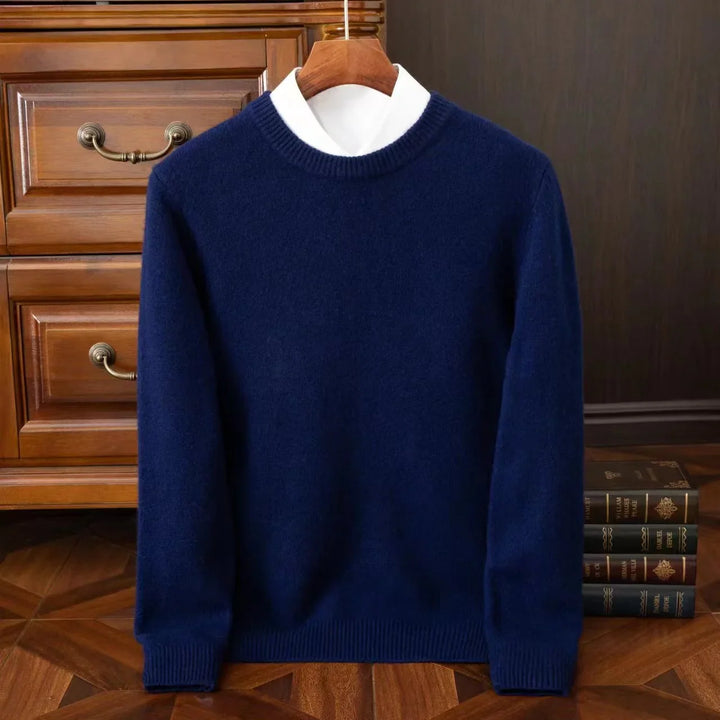 Elliot | Herren Merinowollpullover mit gerippten Bündchen und Saumdetail