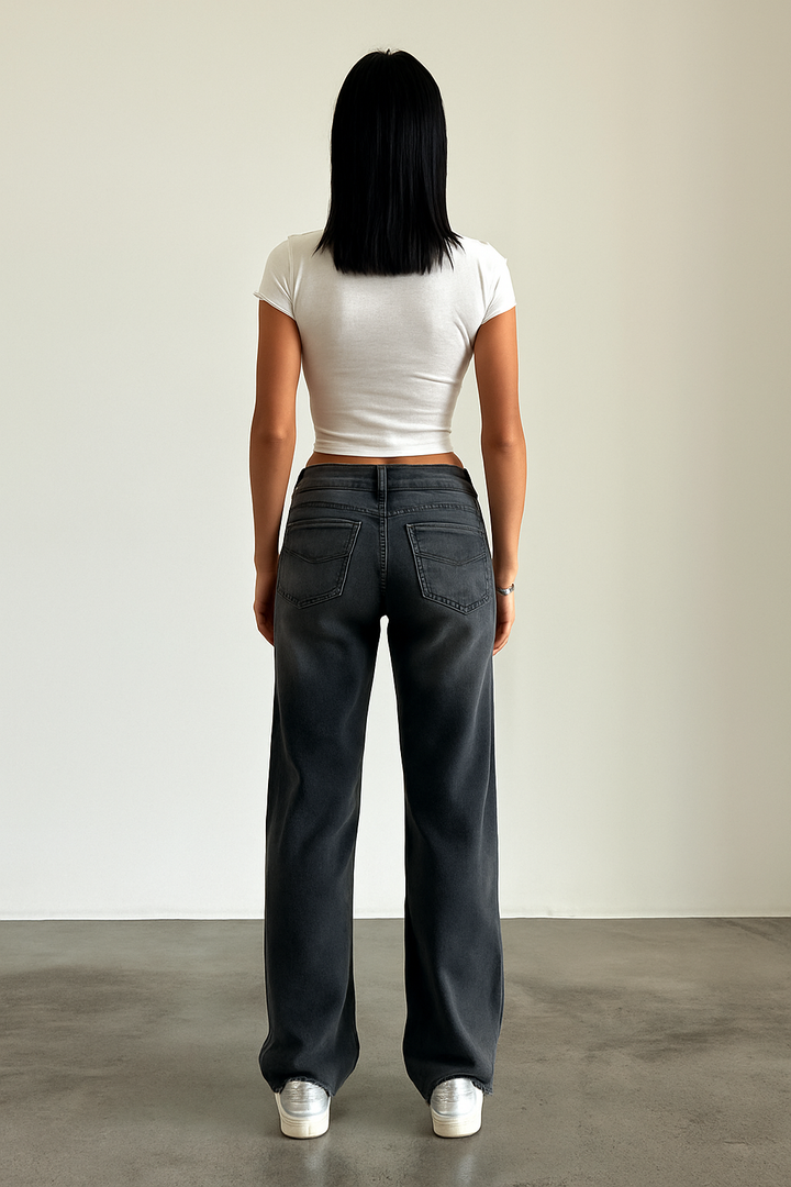 Maeve | Niedrig geschnittene gerade Jeans für Damen