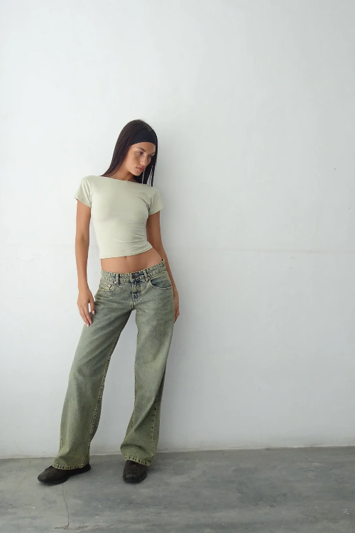 Maeve | Niedrig geschnittene gerade Jeans für Damen