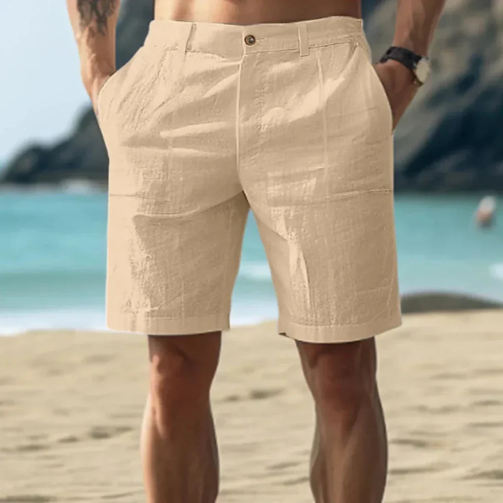Lässige leichte Sommerweb-Shorts für Männer