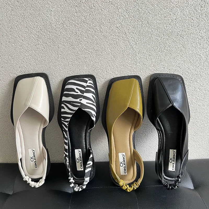 Elegante Sandalen mit quadrater Zehe für Damen - Lea